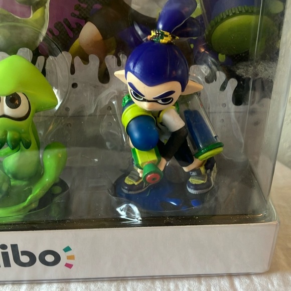 Nintendo: 2015 Splatoon Amiibo Set - Green, Blue, Orange - Picture 5 of 16